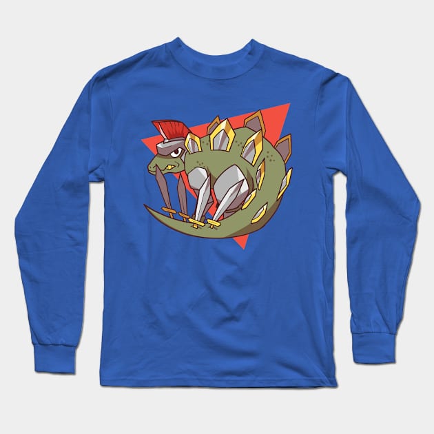 Stegoswordrus Long Sleeve T-Shirt by Ashmish